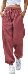 img 4 attached to 👖 Women's Sweatpants with Pockets - VINMEN Cinch Bottoms for Enhanced Comfort & Style