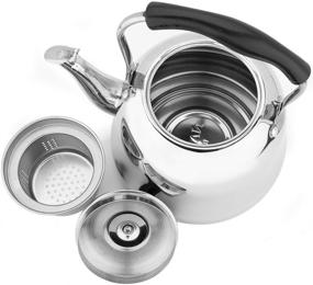 img 3 attached to 🍵 Yarlung 2L Stainless Steel Teakettle with Strainer: Whistling Stovetop Tea Kettle for Home, Dorm & More