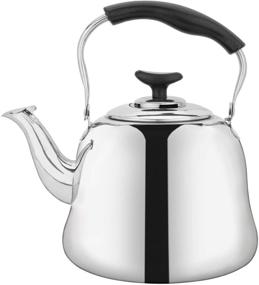 img 4 attached to 🍵 Yarlung 2L Stainless Steel Teakettle with Strainer: Whistling Stovetop Tea Kettle for Home, Dorm & More