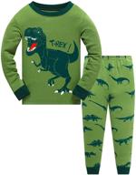 🌍 cotton toddler boys planet pajamas dinosaur truck 2 piece train kids pjs sleepwear set 3-10t logo