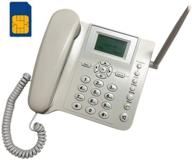 📞 bw wireless quad band gsm desk phone - 2.4 inch lcd screen, rechargeable battery, caller id, redial, hands free functions - white: premium communication solution for home and office logo