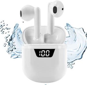 img 4 attached to Wireless Earbuds with Charging Case and Noise Canceling Technology - Enjoy Uninterrupted Music!