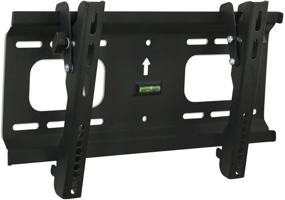 img 4 attached to 📺 Mount-It! Low-Profile Tilting TV Wall Mount Bracket for 32-55 inch Flat Screen TVs - 165 Lbs Load Capacity, 1.8 Inch Profile, Max VESA 400x200, Black (MI-368S/PLB42)