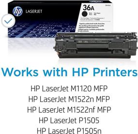 img 3 attached to 🖨️ HP 36A CB436A Toner Cartridge - Black