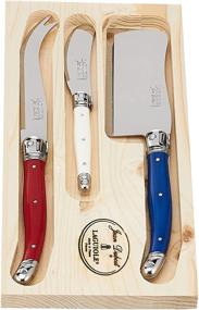 img 2 attached to Jean Dubost Laguiole 3 Piece Cheese Set: A Parisian Delight for Cheese Connoisseurs