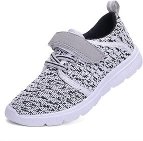 img 3 attached to 👟 BlackGrey Boys' KALEIDO Sneakers - Lightweight and Breathable Shoes