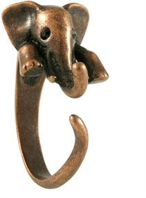 img 3 attached to 🐘 Unleash Your Free Spirit with Ellenviva Elephant Adjustable Animal Wrap Ring in Vintage Bronze Tone