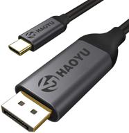 🖥️ кабель aoogo usb c к displayport 4k @ 60 гц, поддержка hdcp 2.2, thunderbolt 3, максимальное разрешение 3840x2160, совместим с macbook pro, imac, macbook air, ipad pro 2018, p20, mate10 (3 фута 1м) логотип