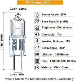 img 3 attached to Elevate Your Lighting Experience: Halogen Dimmable Bulbs with Long-lasting Lifetime Brightness