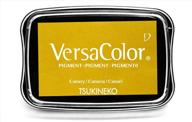 🎨 tsukineko full-size versacolor ultimate pigment inkpad, canary: superior pigmentation for unmatched creativity logo