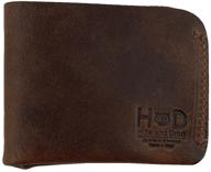 🕔 timeless elegance: handmade leather slimfold by hide drink logo