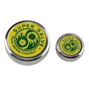 img 4 attached to 🌿 Super Salve Co. All Purpose Salve - Extra Large 4oz Tin + .5oz Travel Tin with Chapparral Leaf, Comfrey Leaf, Echinacea Flower, Hops Flower, and Usnea Moss (Large 4 oz & .5 oz Travel Size)