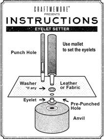 img 2 attached to Grommet Application Tool - CRAFTMEmore Grommet Setting for Easy Grommet Installation