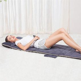 img 1 attached to Snailax Massage Mat: Full Body Vibrating Massager Cushion with 10 Motors & 4 Heat Pads for Relief