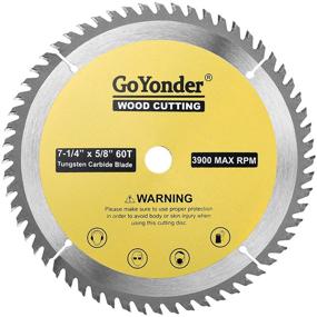 img 4 attached to 🪚 GoYonder 7 1/4 Inch Circular Saw Blade: 60 Tooth TCT Carbide Blade for Cutting Wood