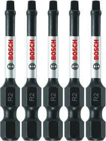 img 4 attached to 🔩 BOSCH ITSQ2205 (5) Impact Tough Screwdriving Bits: 2 In. Square #2 Bits for Reliable Power & Durability