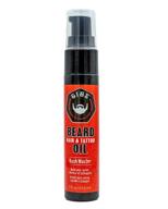 🧔 gibs all-natural grooming bush master beard, hair & tattoo oil - nutmeg, leather, vanilla & musk scent - softens & strengthens beard growth, moisturizes skin - 1 oz. logo