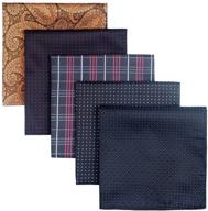 🧣 retreez assorted microfiber premium pocket men's handkerchiefs: stylish and functional accessories logo