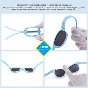 img 2 attached to Flexible Frame Polarized Sunglasses Protection