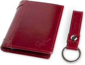 img 4 attached to Genuine Leather Wallet Bifold Blocking Men's Accessories