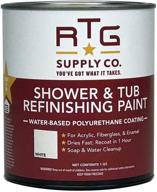 revitalize your bathroom with rtg supply co. white shower & tub refinishing paint logo