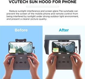 img 3 attached to VCUTECH Drone RC Sun Hood Sunshade for DJI Mini 2 and DJI Mavic Air 2, Air 2S, Magnetic and Buckle Design, Supports 4.4-8.1 inch Smartphone Screens, Drone Accessories (Mini 2/Air 2S)