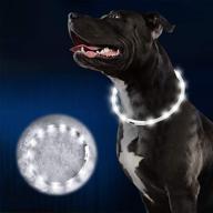 🐾 pakesi led dog collar: rechargeable safety collar for night walks - ideal for dogs, cats, and pets of all sizes logo