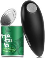 🔌 black electric can opener - safe, smooth, no sharp edges - ideal gift for women and seniors with arthritis - fits perfectly in drawer - suitable for various sizes of cans logo