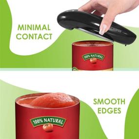 img 2 attached to 🔌 Black Electric Can Opener - Safe, Smooth, No Sharp Edges - Ideal Gift for Women and Seniors with Arthritis - Fits Perfectly in Drawer - Suitable for Various Sizes of Cans