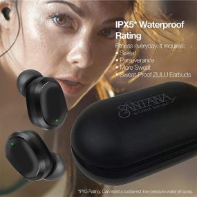 img 1 attached to Santana Bluetooth Noise Cancelling Wireless Earbuds