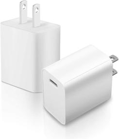 img 3 attached to 🔌 20W USB C PD Fast Charger Block - Type C Power Delivery Wall Charger Adapter for iPhone 12 Mini, 12 Pro Max, Samsung Galaxy S10, S9, LG, iPad Pro