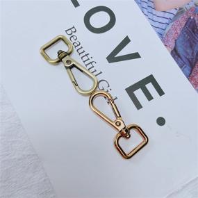 img 2 attached to 🔗 15 Pcs Oval Ring Lobster Clasp Claw Swivel for Strap Push Gate Lobster Clasps Hooks Swivel Snap Fashion Clips - Antique Brass, 5/9 Inch Inside Diameter - by Willikiva