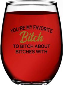 img 2 attached to 🍷 Unique 15 oz Stemless Wine Glass- Funny BFF Birthday or Christmas Gift For Best Friend Men or Women- Dishwasher Safe- Ideal Present for Wine Lovers- Best Friend Gifts For Women