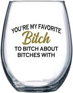 🍷 unique 15 oz stemless wine glass- funny bff birthday or christmas gift for best friend men or women- dishwasher safe- ideal present for wine lovers- best friend gifts for women логотип