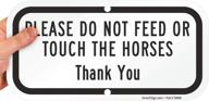 please touch horses heavy duty aluminum logo