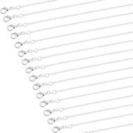 💍 silver plated necklace chains bulk for jewelry making - 36 pack, cridoz necklace jewelry chains 1.2mm, 18 inches logo