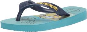 img 1 attached to Шлепанцы Havaianas для детей-унисекс с мультяшными персонажами Миньонов - веселая и стильная обувь для детей.