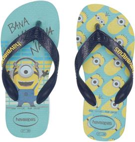 img 4 attached to Шлепанцы Havaianas для детей-унисекс с мультяшными персонажами Миньонов - веселая и стильная обувь для детей.