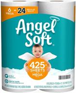 🧻 мега рулоны angel soft (6 штук) - ультра мягкие и прочные 2-слойные листы на рулон логотип