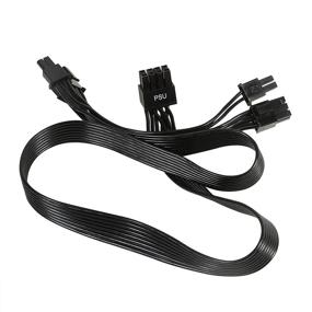 img 3 attached to 💡 Efficient PSU Male to Dual PCIe 8 (6+2) Pin Male PCIE Cable for Corsair CoolerMaster Thermaltake Modular Power Supply (65cm+15cm)