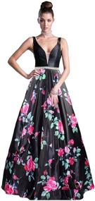 img 2 attached to 👗 Meier Women's Sleeveless Print Formal Dress - Trendy Women's Clothing for Special Occasions