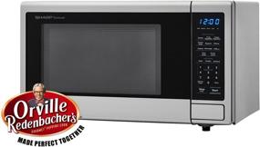 img 1 attached to Stainless Steel 1.1 Cu. Ft. 1000W Countertop Microwave Oven with Orville Redenbacher’s Popcorn Preset, ISTA 6 Packaging