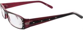 img 4 attached to 👓 Stylish and Powerful: READERZ Women's High-Powered Reading Glasses with Black and Pink Frame (+6.00 Magnification)