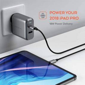 img 3 attached to 🔌 Satechi 30W Dual-Port Wall Charger Adapter - USB-C PD & USB 3.0 Port - Compatible with 2019 iPad, 2018 iPad Pro, 2018 MacBook Air, iPhone 11 Pro Max/11 Pro/11 (USA)