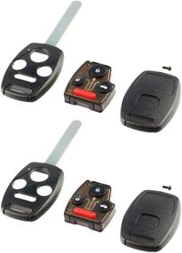 img 2 attached to 🔑 Кейс высокого качества для пульта Honda Accord & CR-V (2003-2007) - комплект из 2 штук.