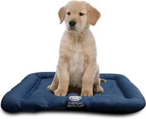img 1 attached to 🐶 Water-Resistant Crate Mat by the American Kennel Club: Enhancing Your Pet's Comfort!