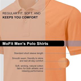 img 3 attached to 👕 MoFiz Collared T Shirt: Athletic X Large Men's Clothing for Style and Comfort