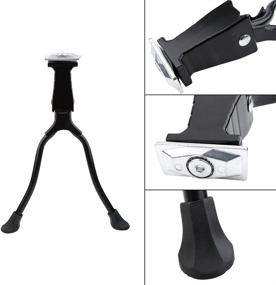 img 1 attached to 🚲 Aluminum Alloy Double Leg Bicycle Kickstand – VGEBY Bike Kickstand Bicycle Mount