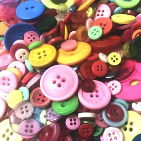 img 1 attached to Colorful Button Crafts 🎨 for Kids: Paint Your Imagination