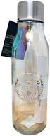 starbucks iridescent recycled glass water bottle: sustainable style for eco-conscious sippers logo